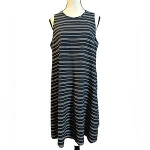 Tommy Hilfiger Navy and White Striped Mini Dress